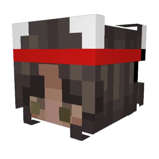 Christine4171 Minecraft avatar head, 3D render