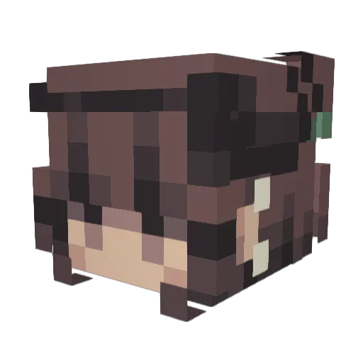 Christiner124 Minecraft avatar head, 3D render