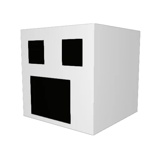 ChristmasKiller Minecraft avatar head, 3D render