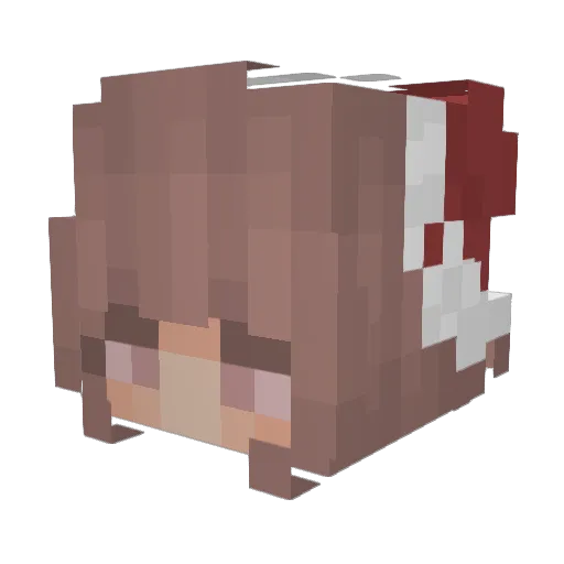 ChristmasSkin Minecraft avatar head, 3D render