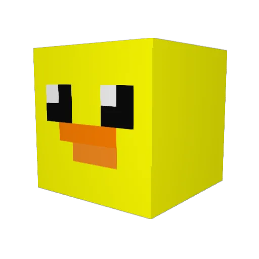 ChristmasYeti Minecraft avatar head, 3D render