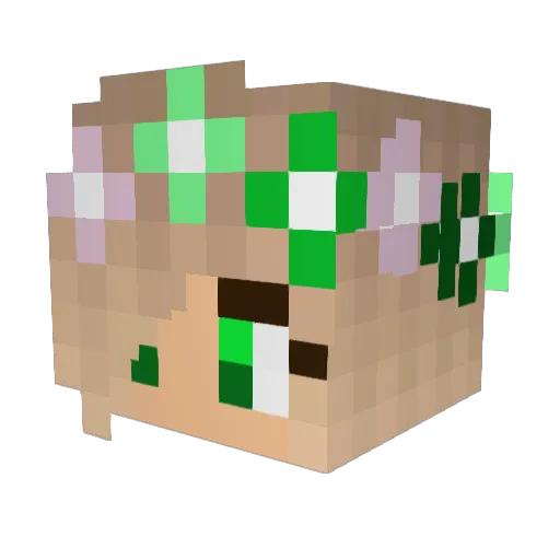 Christmasqueen12 Minecraft avatar head, 3D render