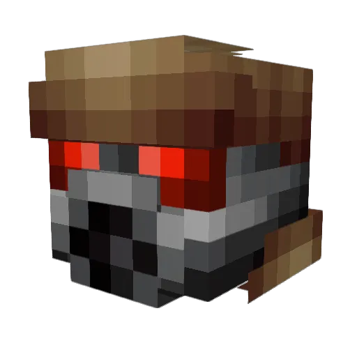Christoball Minecraft avatar head, 3D render