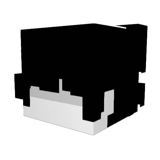 Christofle Minecraft avatar head, 3D render