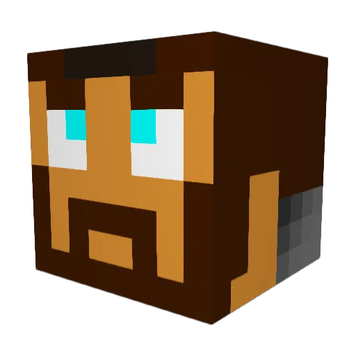 Christopheles16 Minecraft avatar head, 3D render