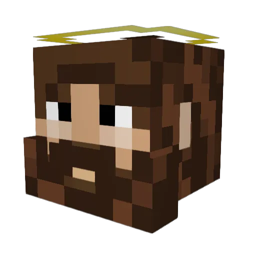 ChristopherLJ2 Minecraft avatar head, 3D render