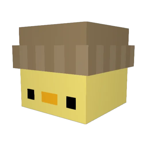 ChristopherPCB Minecraft avatar head, 3D render