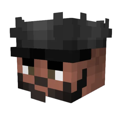 Christos721 Minecraft avatar head, 3D render