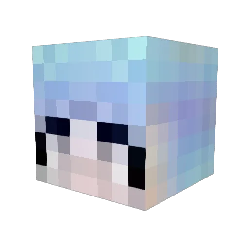 Christy7975 Minecraft avatar head, 3D render