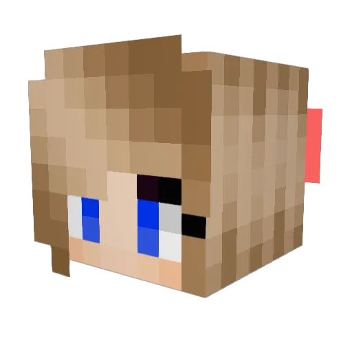 ChristyJo Minecraft avatar head, 3D render
