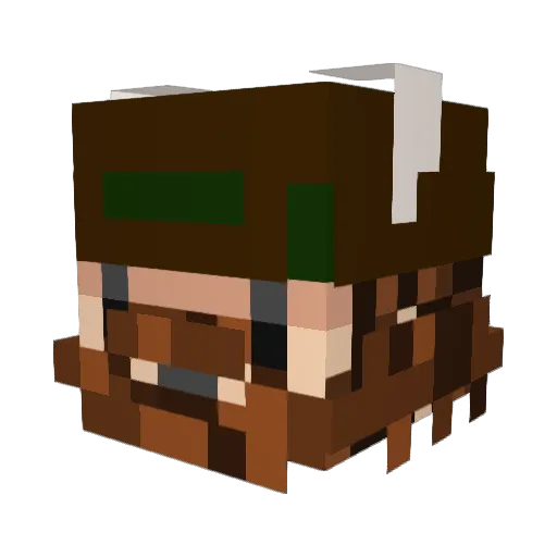 ChristyRutland Minecraft avatar head, 3D render