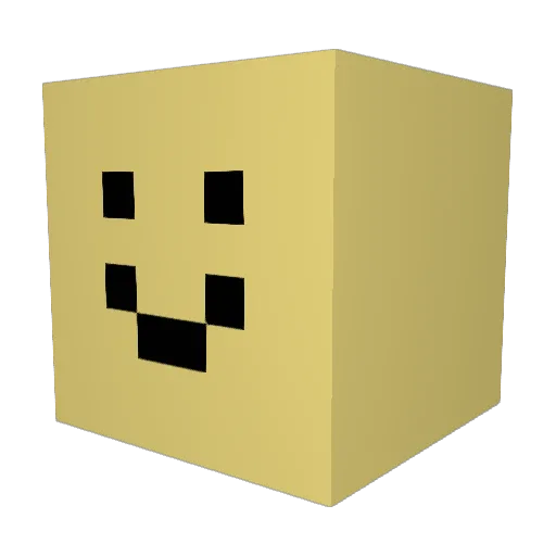 ChrisyCakes Minecraft avatar head, 3D render