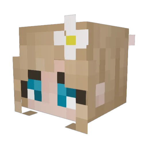 ChrisyLynn Minecraft avatar head, 3D render