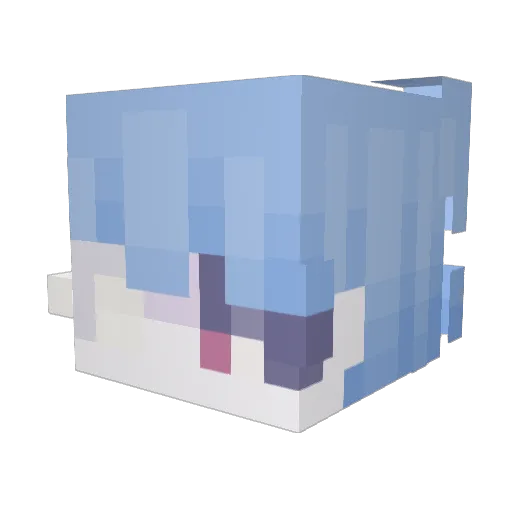 Chrisyouan Minecraft avatar head, 3D render