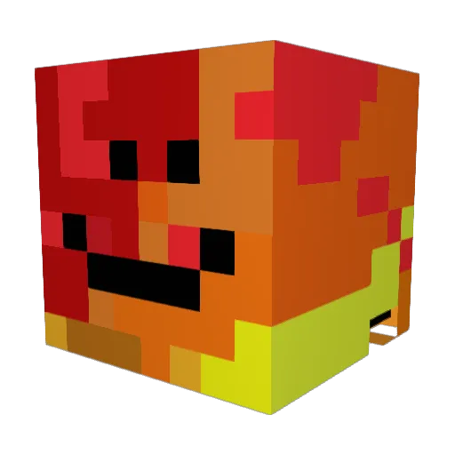 Chrixyo Minecraft avatar head, 3D render