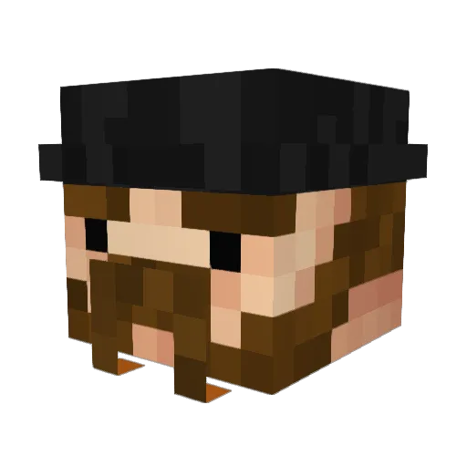 Chrizcy_ Minecraft avatar head, 3D render