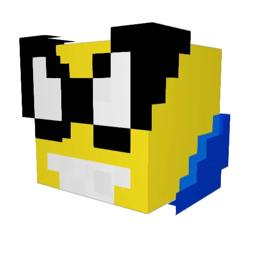 Chrizxz Minecraft avatar head, 3D render