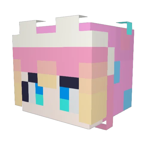 ChroNorm Minecraft avatar head, 3D render
