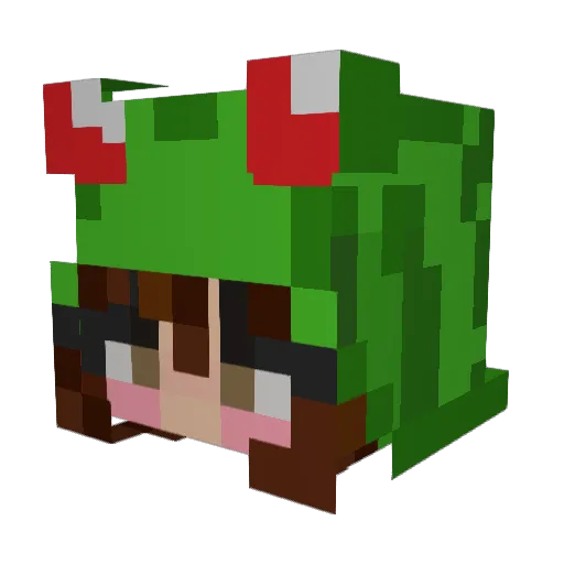 Chrogis Minecraft avatar head, 3D render