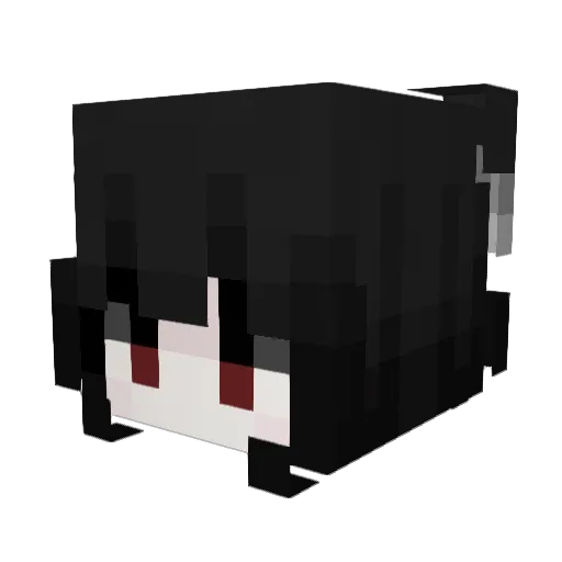 Chrollo222 Minecraft avatar head, 3D render