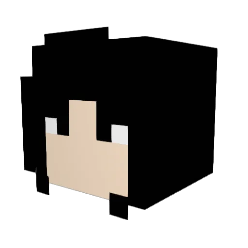 ChrolloAshifer Minecraft avatar head, 3D render