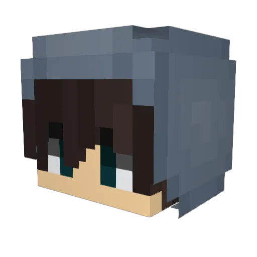 ChrolloH1ts Minecraft avatar head, 3D render