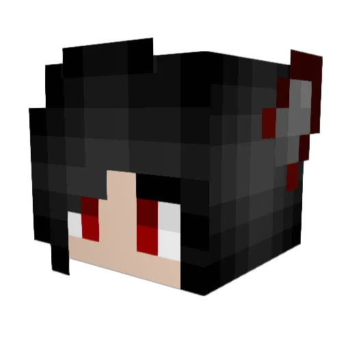 ChromAP Minecraft avatar head, 3D render