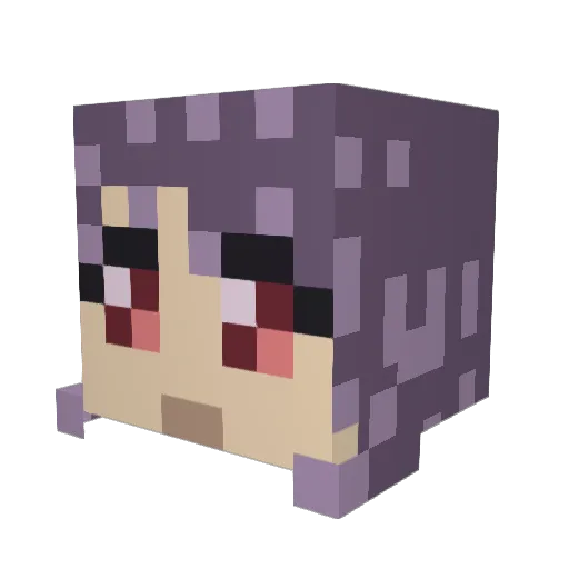 ChromaFile Minecraft avatar head, 3D render