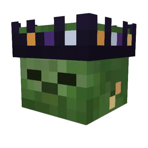 ChromaLive Minecraft avatar head, 3D render