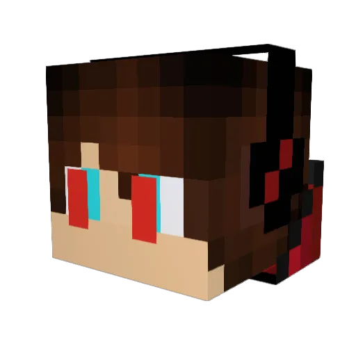 Chromatus384 Minecraft avatar head, 3D render