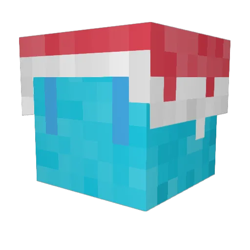 ChromeBroke Minecraft avatar head, 3D render