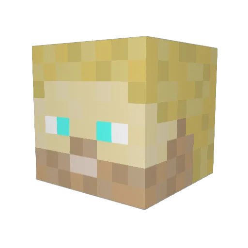 ChromeMeshak96 Minecraft avatar head, 3D render