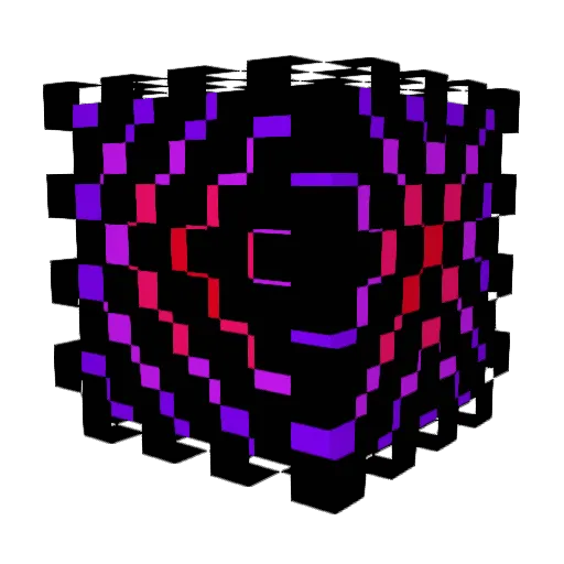 ChromeNOTFOUND Minecraft avatar head, 3D render