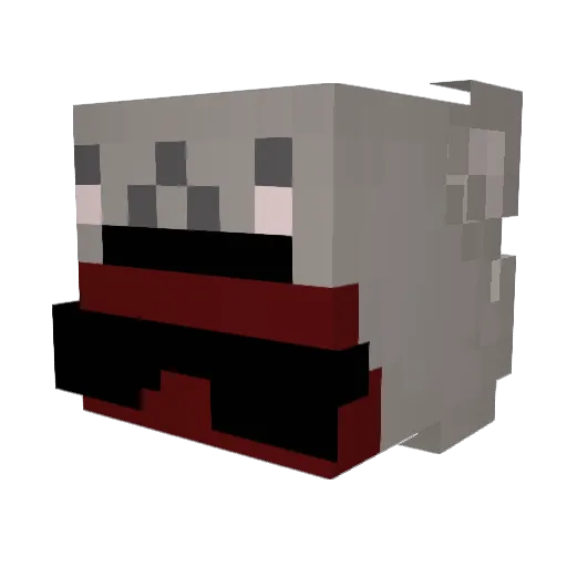 Chrome_Jr Minecraft avatar head, 3D render