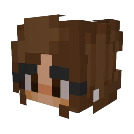 Chromium246 Minecraft avatar head, 3D render