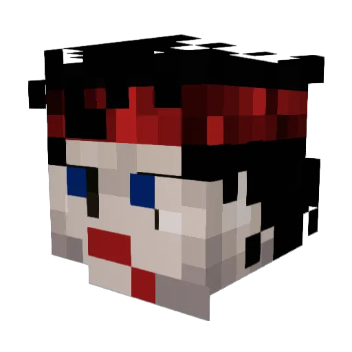Chromozonian_341 Minecraft avatar head, 3D render