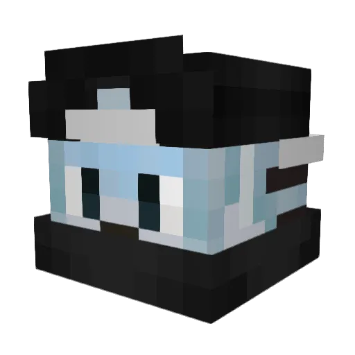 Chromyhh Minecraft avatar head, 3D render