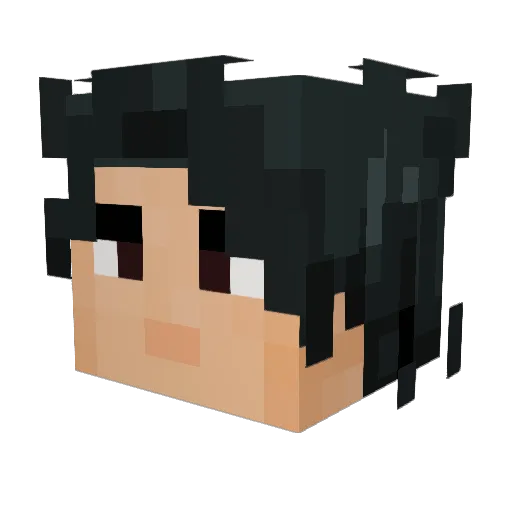 ChronDelta Minecraft avatar head, 3D render