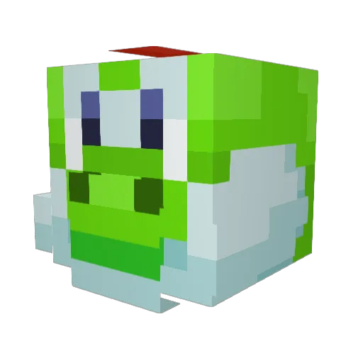 Chronic Minecraft avatar head, 3D render
