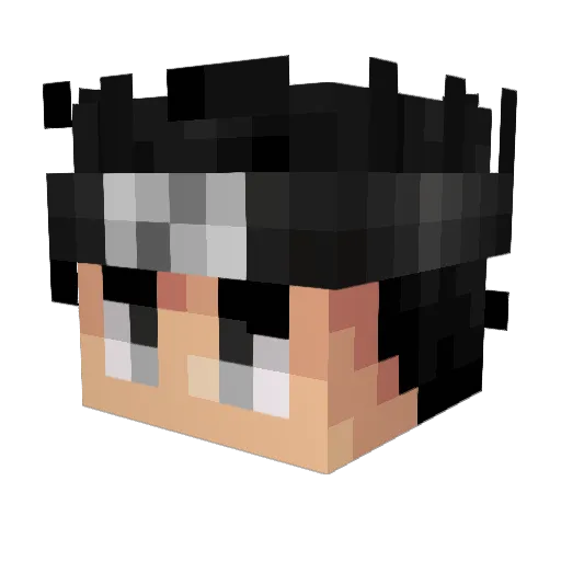 ChronicClicker Minecraft avatar head, 3D render