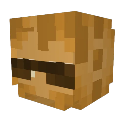 ChronicMito Minecraft avatar head, 3D render