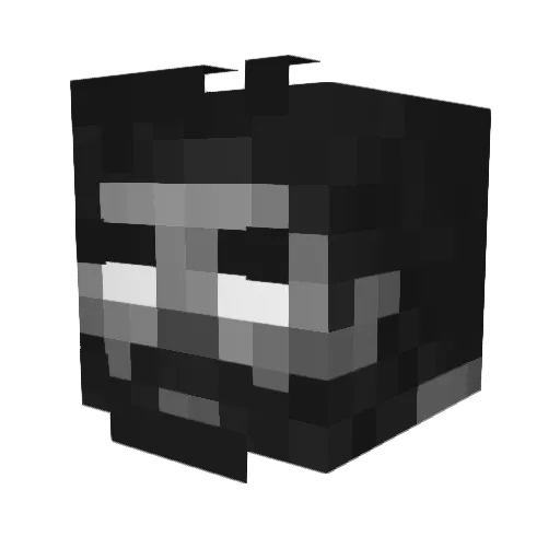 ChronicTea Minecraft avatar head, 3D render
