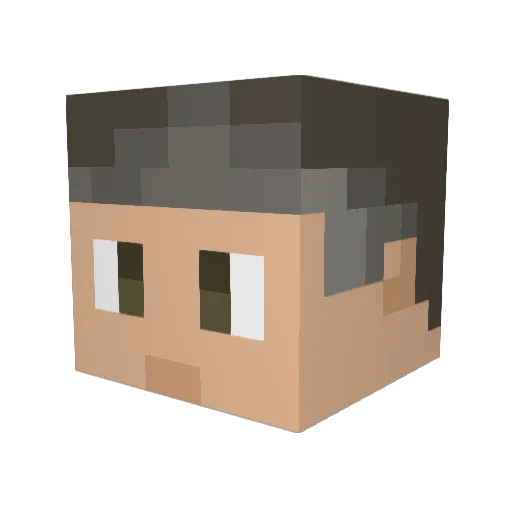 ChroniclerWabba Minecraft avatar head, 3D render