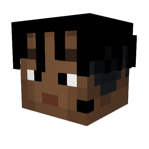 Chroniik Minecraft avatar head, 3D render