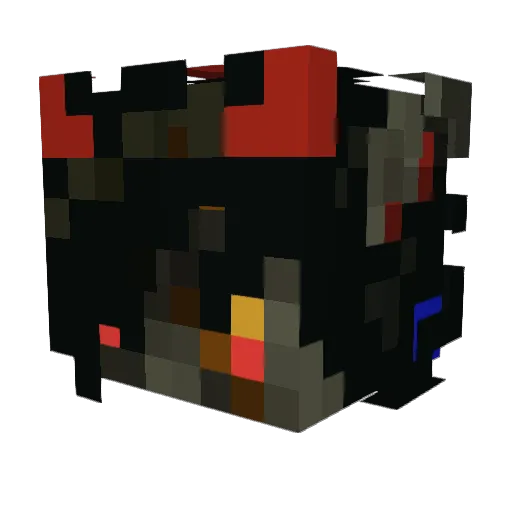 ChronoYaksha Minecraft avatar head, 3D render