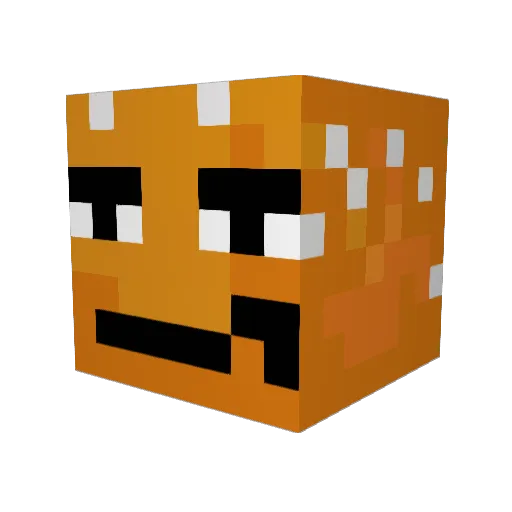 Chrono_33 Minecraft avatar head, 3D render