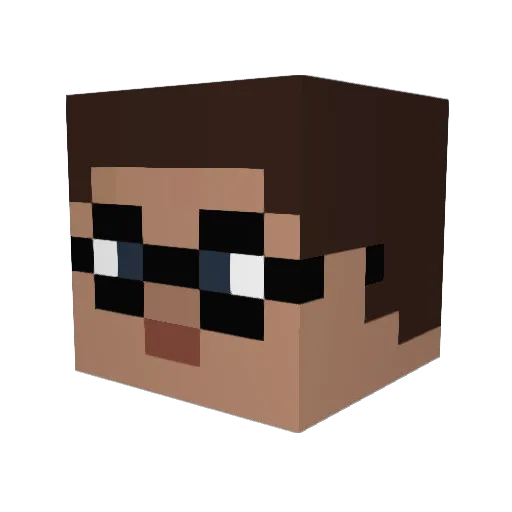 Chrono_Songwind Minecraft avatar head, 3D render