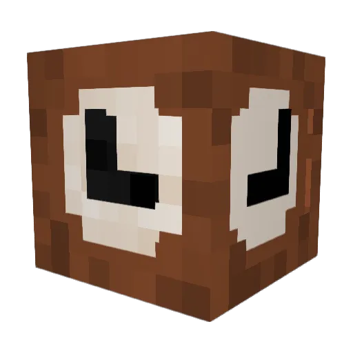 Chronoloque Minecraft avatar head, 3D render