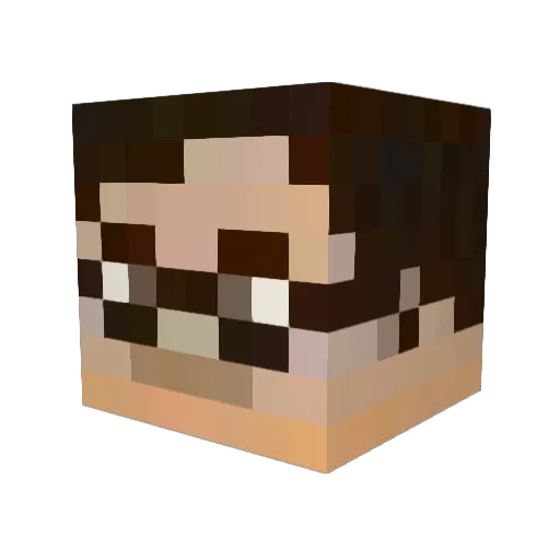 Chronoman2325 Minecraft avatar head, 3D render