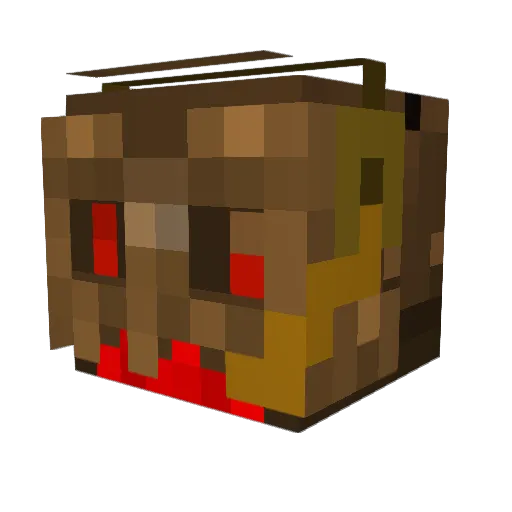 Chronos___ Minecraft avatar head, 3D render
